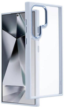 Hama Protect Backcover Samsung Galaxy S24 Ultra Transparent, Blau Induktives Laden, Stoßfest