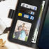 Avizar Vivo Y55 5G Klapphülle mit Portemonnaie, integrierte Standfunktion – Schwarz
