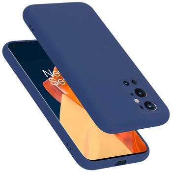 Cadorabo Hülle für OnePlus 9 PRO in LIQUID BLAU Schutzhülle aus flexiblem TPU Silikon Back Case Cover Etui Handy Hülle
