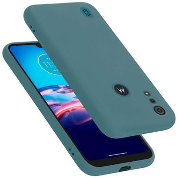 Cadorabo Hülle für Motorola MOTO E6s 2020 in LIQUID GRÜN Schutzhülle aus flexiblem TPU Silikon Back Case Cover Etui Handy Hülle