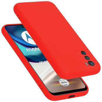 Cadorabo Schutzhülle für Motorola MOTO G42 Hülle in Rot Handyhülle Case Cover TPU Etui