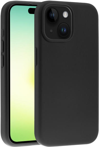 Vivanco Mag Hype Cover für iPhone 15 Plus, Magnetic Wireless Charging Support Schwarz
