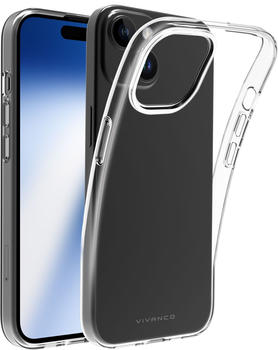 Vivanco Super Slim Cover für iPhone 15 Transparent