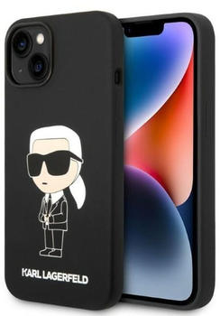 Karl Lagerfeld KLHMP14MSNIKBCK iPhone 14 Plus 6.7" hardcase black/black Silicone Ikonik Magsafe (iPhone 14 Plus)