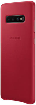 Samsung Leather Backcover (Galaxy S10+) rot