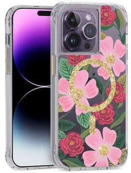 Case-mate Rifle Paper Co. iPhone 14 Pro Hülle [kompatibel mit MagSafe] [3 m Fallschutz] Niedliche iPhone-Hülle 6,1 Zoll mit Blumenmuster, kratzfeste Technologie, stoßfestes Material, schlanke Passform -