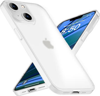 NALIA Extrem Dünnes 0,3mm Mattes Hardcase (iPhone 14), Smartphone Hülle, Weiss