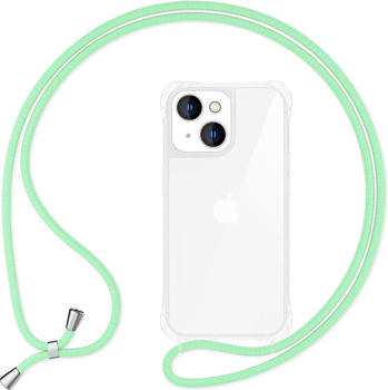 NALIA Hülle mit Kette (iPhone 14), Smartphone Hülle, Grün