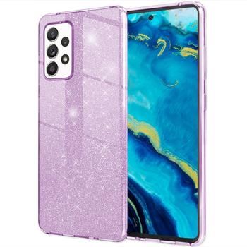 NALIA Glitzer Hülle (Galaxy A33), Smartphone Hülle, Violett