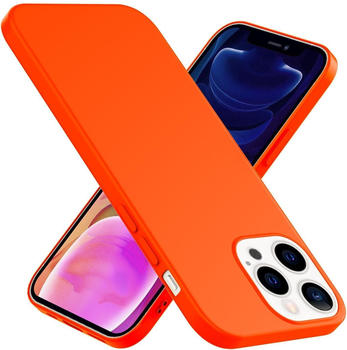 NALIA Neon Silikon Handyhülle (iPhone 13 Pro Max), Smartphone Hülle, Orange