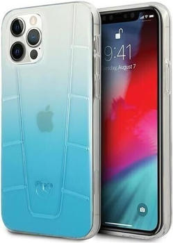 Mercedes-Benz MEHCP12LCLGBL iPhone 12 Pro Max 6.7 \"blue / blue hard case, clear line (iPhone 12 Pro Max), Smartphone Hülle, Blau