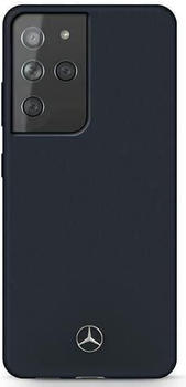 Mercedes-Benz MEHCS21LSILNA S21 Ultra G998 blue / blue hard case, silicone line (Galaxy S21 Ultra), Smartphone Hülle, Blau