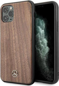 Mercedes-Benz MEHCN65VWOLB iPhone 11 Pro Max Hard Case, Red / Brown Wood Line Walnut (iPhone 11 Pro Max), Smartphone Hülle, Braun