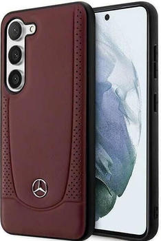 Mercedes-Benz MEHCS23SARMRE S23 S911 czerwony/red hardcase Leather Urban Bengale (Galaxy S23), Smartphone Hülle, Rot