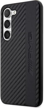 Mercedes-Benz AMG AMHCS23SBLSCA S23 S911 czarny/black hardcase Carbon Stripe&Embossed (Galaxy S23), Smartphone Hülle, Schwarz