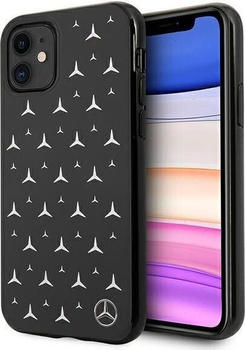 Mercedes-Benz MEHCN61ESPBK iPhone 11 6,1\" / Xr czarny/black hardcase Silver Stars Pattern (iPhone 11), Smartphone Hülle, Schwarz
