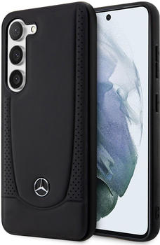 Mercedes-Benz MEHCS23SARMBK S23 S911 czarny/black hardcase Leather Urban (Galaxy S23), Smartphone Hülle, Schwarz