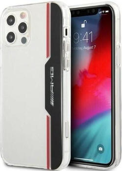Mercedes-Benz AMG AMHCP12MTVLBR iPhone 12/12 Pro 6,1\" transparent hardcase Electroplate Vertical (iPhone 12, iPhone 12 Pro), Smartphone Hülle, Transparent