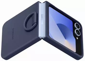 Samsung Silicone Case with Ring (Galaxy Z Flip6) Navy