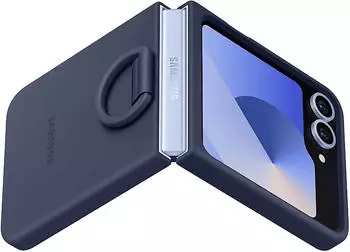 Samsung Silicone Case with Ring (Galaxy Z Flip6) Blue