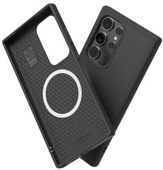 Rhinoshield Case kompatibel mit [Galaxy S24 Ultra] | SolidSuit - MagSafe-kompatibel -Stoßdämpfende & schlanke Schutzhülle mit Premium Finish - 3.5 Meter Fallschutz -Schwarz