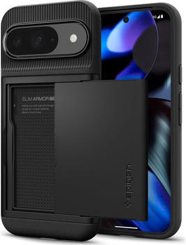 Spigen Schutzh&uuml;lle f&uuml;r Google Pixel 9 / 9 Pro Spigen Slim Armor CS Schwarz