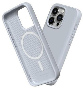 Rhinoshield Case kompatibel mit [iPhone 15 Pro Max] | SolidSuit - MagSafe-kompatibel -Stoßdämpfende & schlanke Schutzhülle mit Premium Finish Silbergrau