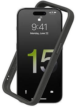 Rhinoshield Bumper Case kompatibel mit [iPhone 15 Pro] | CrashGuard - Stoßdämpfende Schutzhülle im schlanken Design Graphite