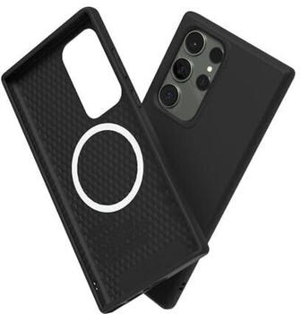 Rhinoshield Hülle kompatibel mit [Galaxy S23 Ultra] | SolidSuit - MagSafe-kompatibel -Stoßdämpfende & schlanke Schutzhülle mit Premium Finish Klassisches Schwarz