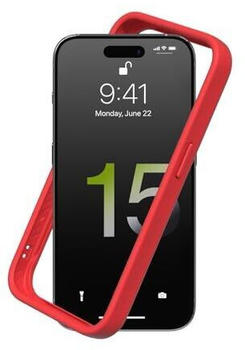 Rhinoshield Bumper Case kompatibel mit [iPhone 15 Pro Max] | CrashGuard - Stoßdämpfende Schutzhülle im schlanken Design Rot