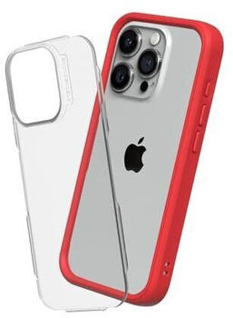 Rhinoshield Modulares Case kompatibel mit [iPhone 15 Pro Max] | Mod NX - Anpassbare & stoßdämpfende Schutzhülle im schlanken Design Rot