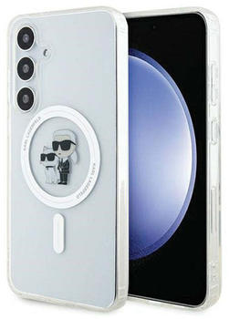 Karl Lagerfeld KLHMS24MHGKCNOT S24+ S926 transparent hardcase IML Karl&Choupette MagSafe (Galaxy S24+), Smartphone Hülle, Transparent