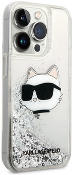 Karl Lagerfeld Liquid Glitter Karl and Choupette Heads MagSafe Case for iPhone 15 Pro Max Transparen (iPhone 15 Pro Max), Smartphone Hülle, Transparent