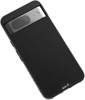 Mous Hülle für Google Pixel 8 MagSafe Kompatibel Case - Limitless 5.0 - Schwarzes Leder - Handyhülle Pixel 8 Case - Schutzhuelle