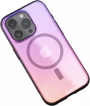 Mous Schutzhülle für iPhone 15 Pro, MagSafe-kompatibel, transparent, Klarheit 2.0, schillernd, Schutzhülle für iPhone 15 Pro, kratzfest, kristallklar, schlankes Design, stoßfeste Handyhülle, Version 2