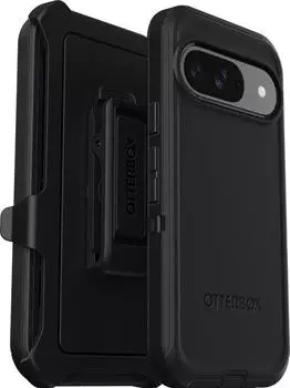 OtterBox Defender (Google Pixel 9, Google Pixel 9 Pro), Smartphone H&uuml;lle, Schwarz