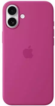 Apple Silikon Case mit MagSafe (iPhone 16 Plus) Fuchsia