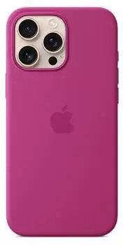 Apple Silikon Case mit MagSafe (iPhone 16 Pro Max) Fuchsia Apple Silikon Case mit MagSafe (iPhone 16 Pro Max) Fuchsia