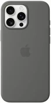 Apple Silikon Case mit MagSafe (iPhone 16 Pro Max) Steingrau