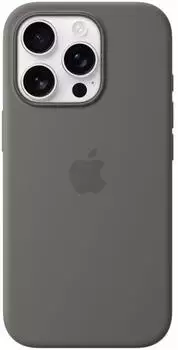 Apple Silikon Case mit MagSafe (iPhone 16 Pro) Steingrau Apple Silikon Case mit MagSafe (iPhone 16 Pro) Steingrau