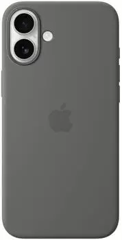 Apple Silikon Case mit MagSafe (iPhone 16 Plus) Steingrau