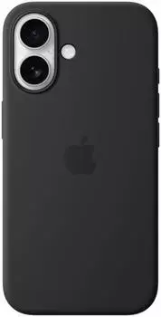 Apple Silikon Case mit MagSafe (iPhone 16) Schwarz Apple Silikon Case mit MagSafe (iPhone 16) Schwarz