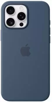 Apple Silikon Case mit MagSafe (iPhone 16 Pro Max) Denim Apple Silikon Case mit MagSafe (iPhone 16 Pro Max) Denim