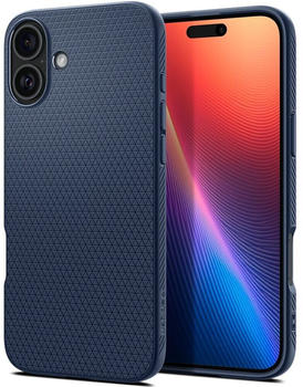 Spigen Handyh&uuml;lle f&uuml;r iPhone 16, Spigen Liquid Air, Dunkelblau
