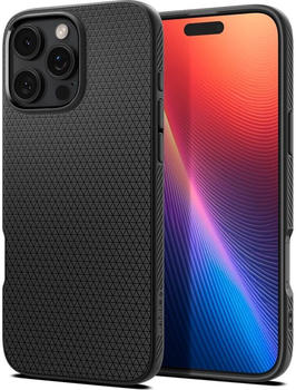 Spigen Handyh&uuml;lle f&uuml;r iPhone 16 Pro Max, Spigen Liquid Air, Schwarz