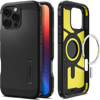 Spigen Handyh&uuml;lle f&uuml;r iPhone 16 Pro Max, Spigen Tough Armor Mag mit MagSafe, Schwarz