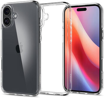 Spigen Handyh&uuml;lle f&uuml;r iPhone 16, Spigen Ultra Hybrid, Transparent