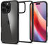 Spigen Handyhülle für iPhone 16 Pro Max, Spigen Ultra Hybrid, Transparent-Schwarz