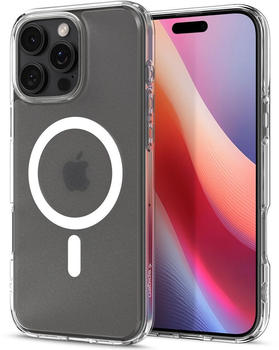 Spigen Handyh&uuml;lle f&uuml;r iPhone 16 Pro, Spigen Ultra Hybrid Mag mit MagSafe, Durchscheinend-Wei&szlig;