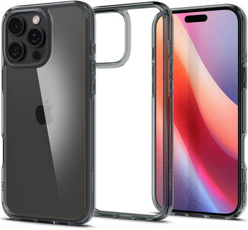 Spigen Handyh&uuml;lle f&uuml;r iPhone 16 Pro, Spigen Ultra Hybrid, Transparent-Rauchfarben